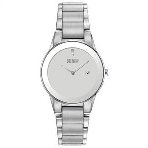 Citizen Stainless Steel EcoDrive Analog Time Date Watch J165-s086884